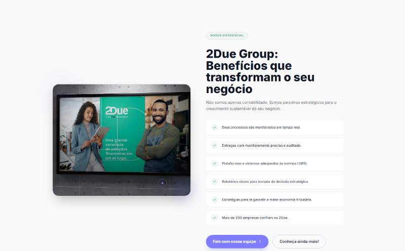 DueGroup — seção 5 do projeto desenvolvido pela Axolutions