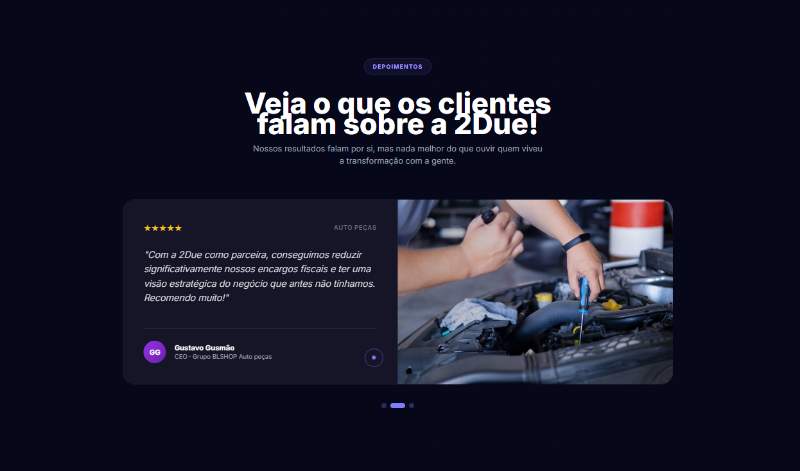 DueGroup — seção 6 do projeto desenvolvido pela Axolutions