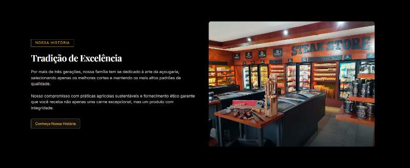 Luxury Meat — seção 6 do projeto desenvolvido pela Axolutions