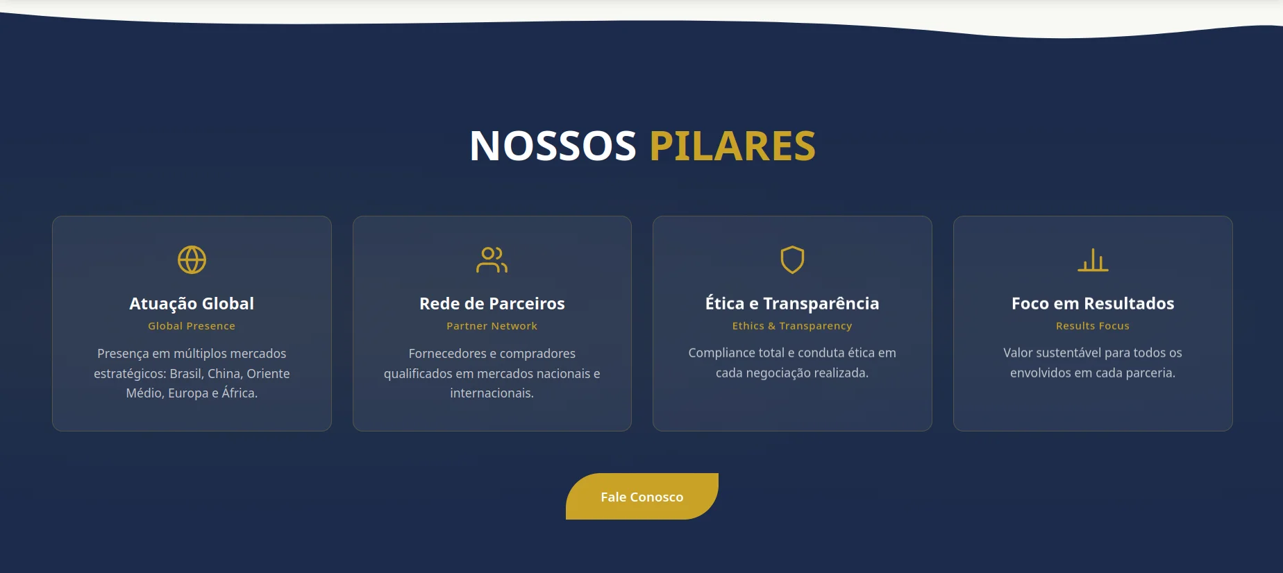 Gopar - Comercios Globais — seção 8 do projeto desenvolvido pela Axolutions
