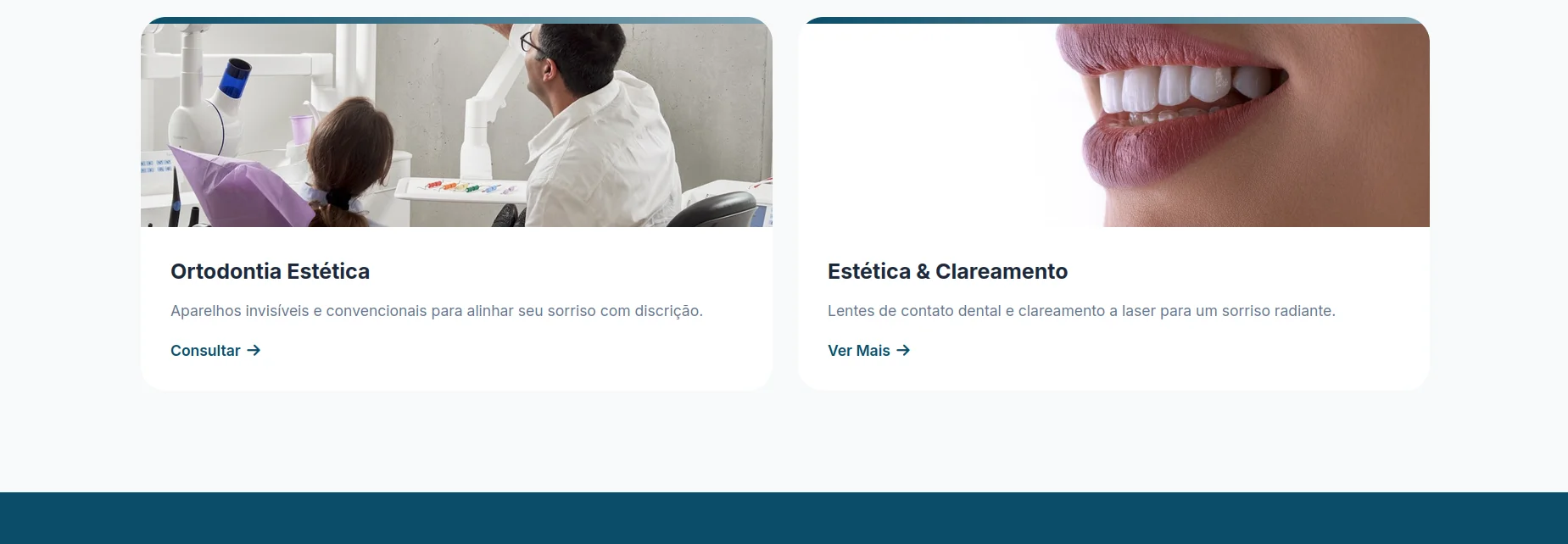 Sorriso Odonto — seção 5 do projeto desenvolvido pela Axolutions