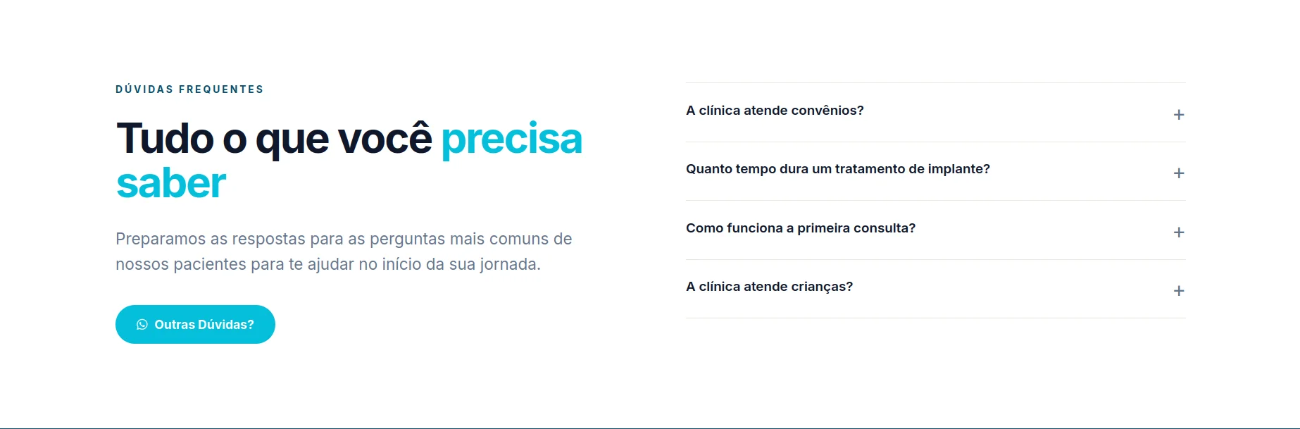 Sorriso Odonto — seção 7 do projeto desenvolvido pela Axolutions
