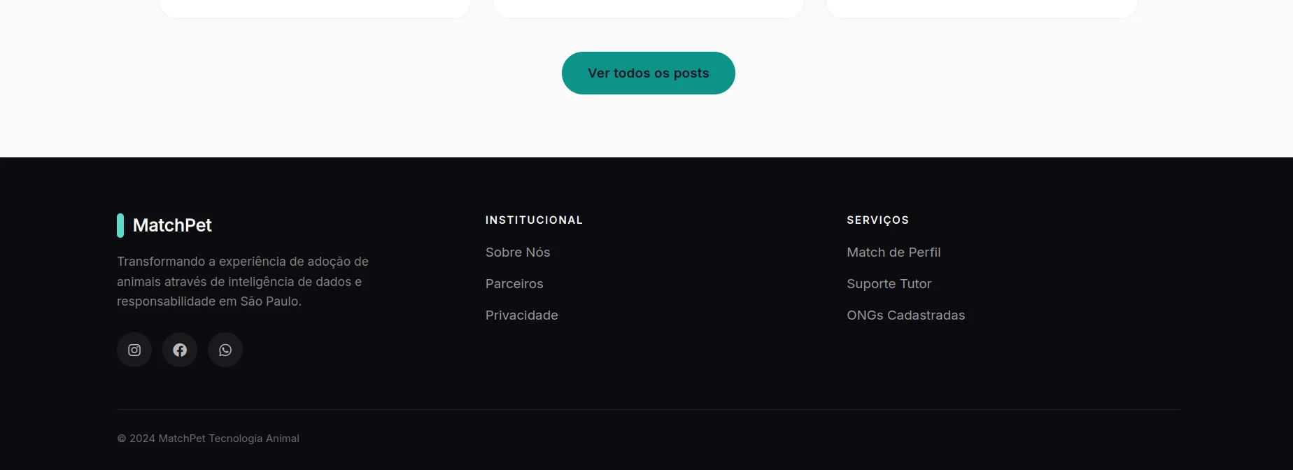 MatchPet — seção 9 do projeto desenvolvido pela Axolutions