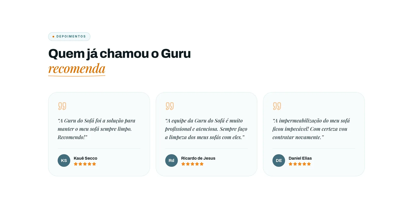 Guru do Sofá — seção 6 do projeto desenvolvido pela Axolutions