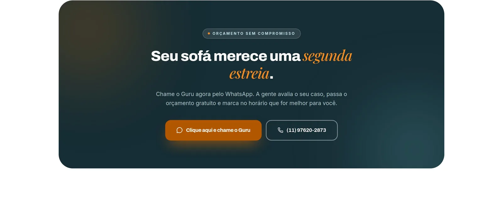 Guru do Sofá — seção 7 do projeto desenvolvido pela Axolutions