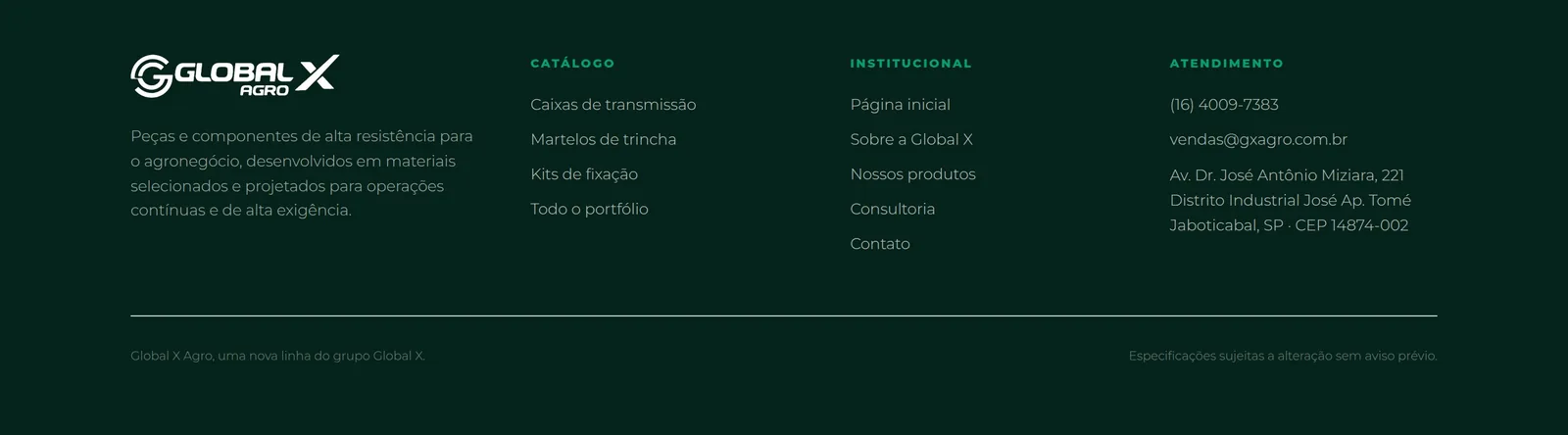 Global X Agro — seção 8 do projeto desenvolvido pela Axolutions