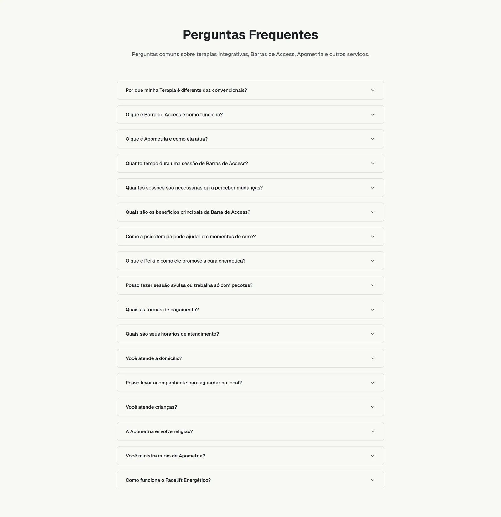Nara Salviato · Terapias Integrativas — seção 7 do projeto desenvolvido pela Axolutions