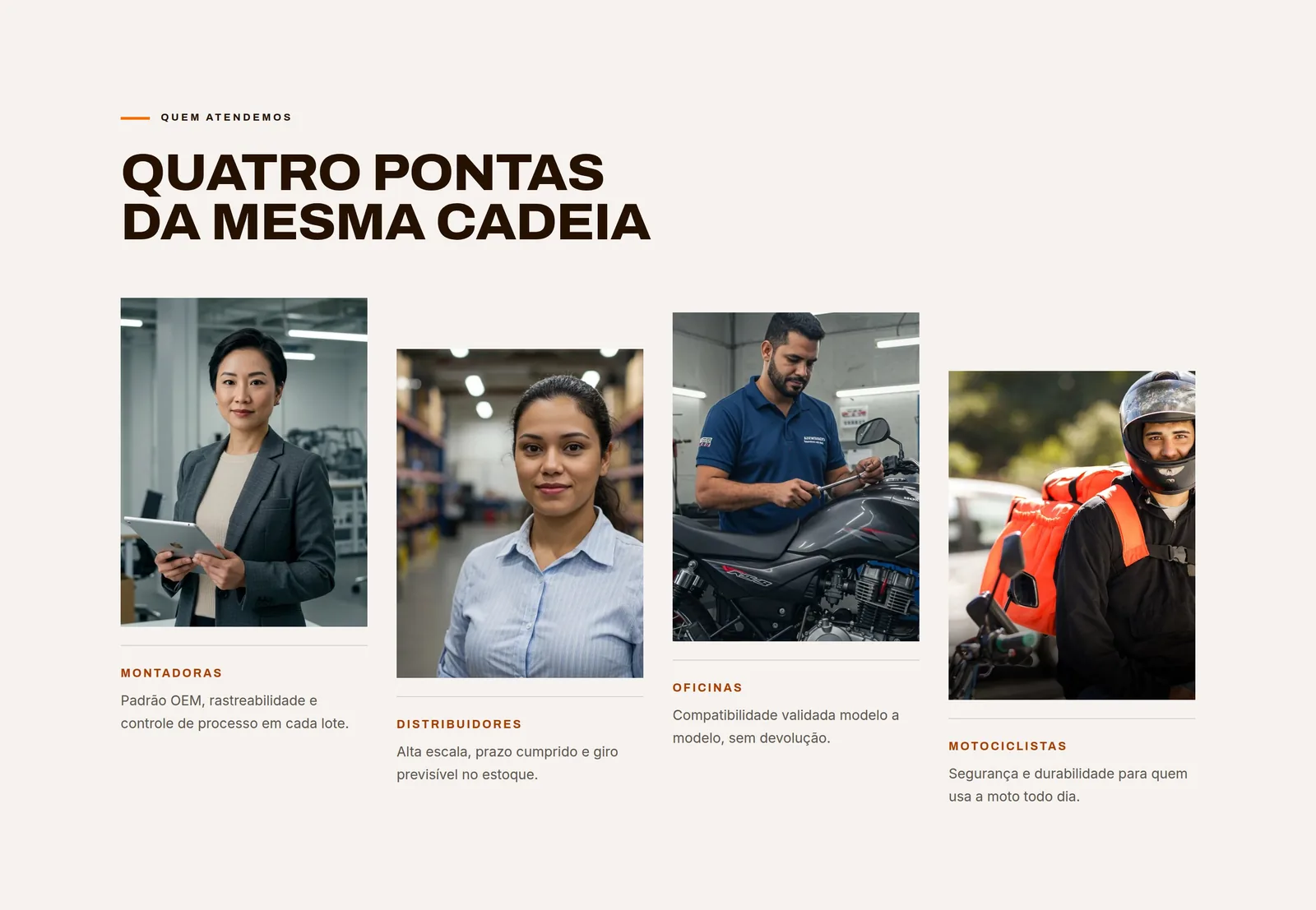 Rakum Tech Parts — seção 7 do projeto desenvolvido pela Axolutions