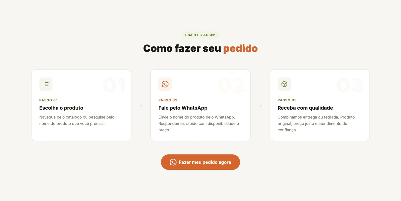 Triângulo Distribuidora · Catálogo — seção 5 do projeto desenvolvido pela Axolutions