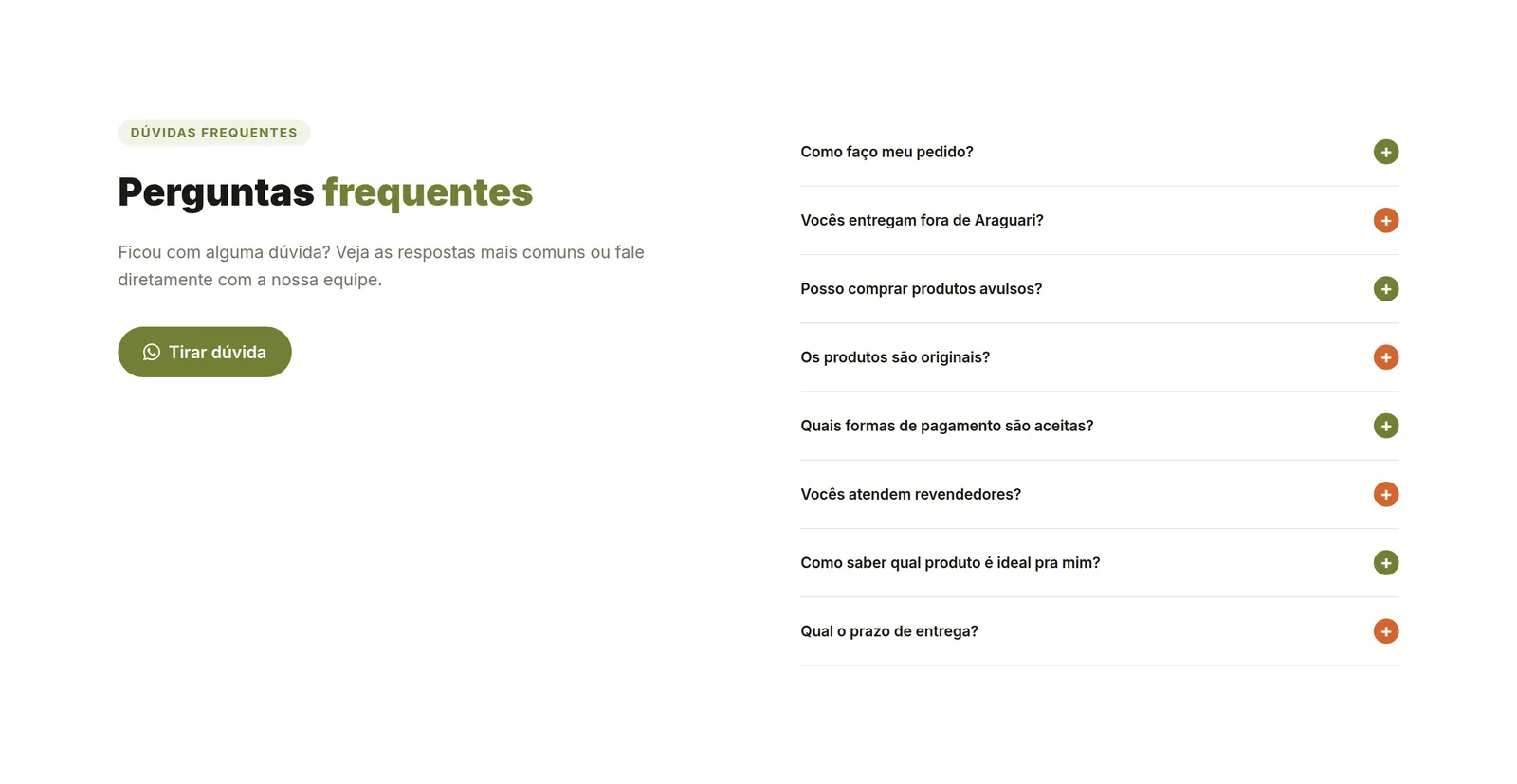 Triângulo Distribuidora · Catálogo — seção 6 do projeto desenvolvido pela Axolutions