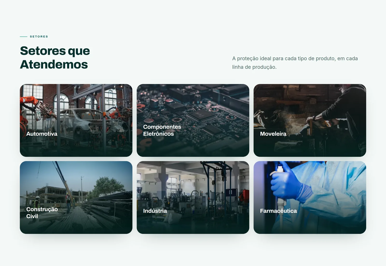 Lobplast Embalagens — seção 5 do projeto desenvolvido pela Axolutions